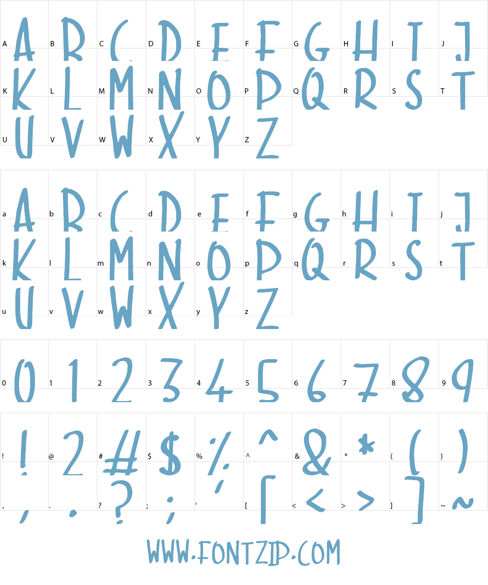 Skinny Marker Font Character